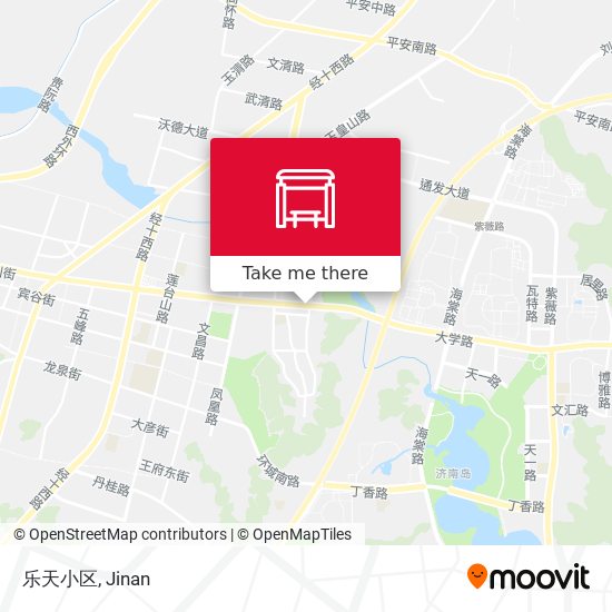 乐天小区 map