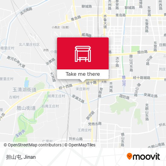担山屯 map