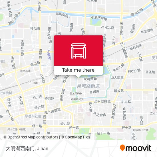 大明湖西南门 map