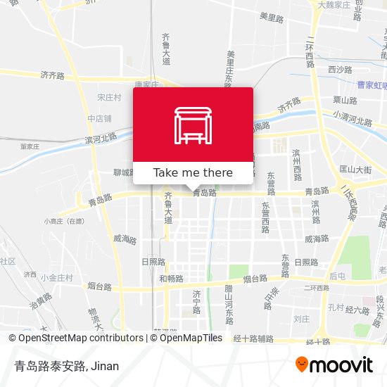 青岛路泰安路 map