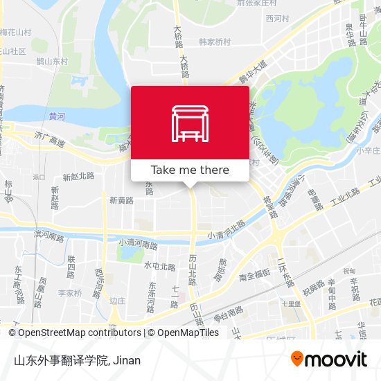 山东外事翻译学院 map