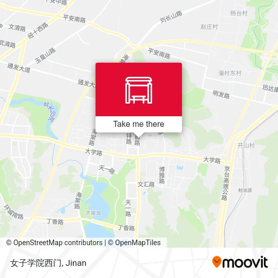女子学院西门 map