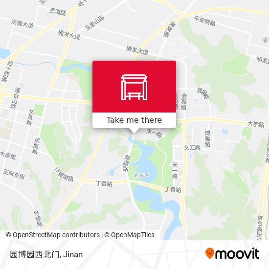 园博园西北门 map