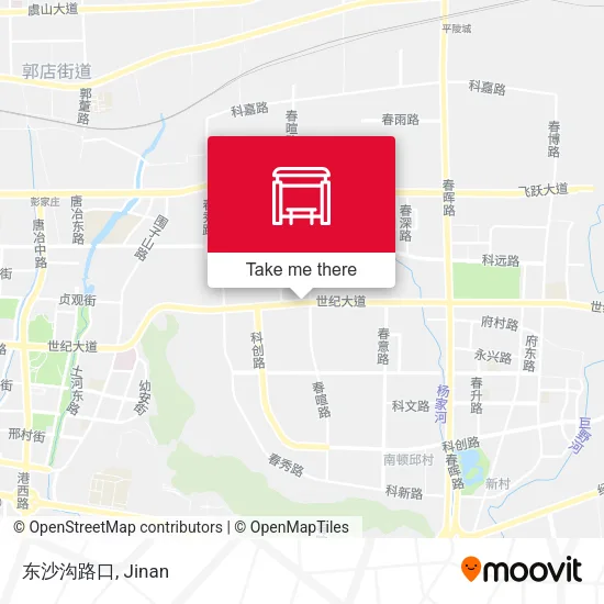 东沙沟路口 map