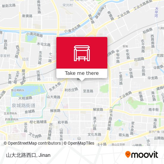 山大北路西口 map