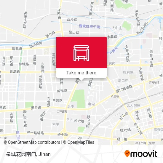 泉城花园南门 map