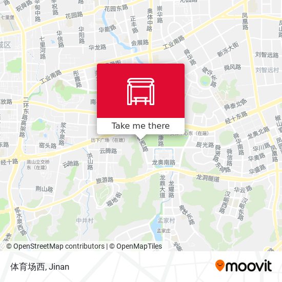体育场西 map