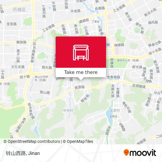 转山西路 map