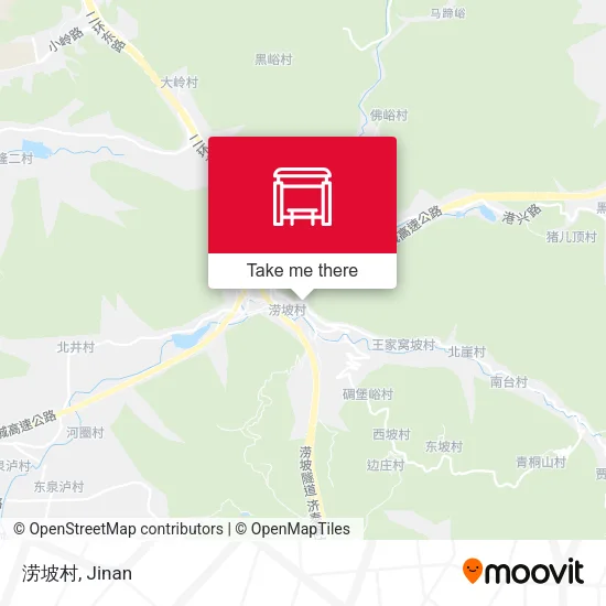 涝坡村 map