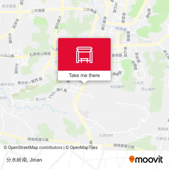 分水岭南 map