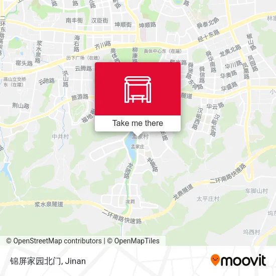 锦屏家园北门 map