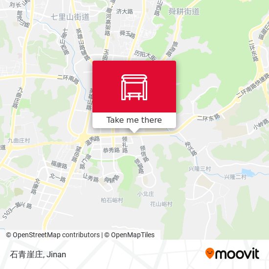 石青崖庄 map