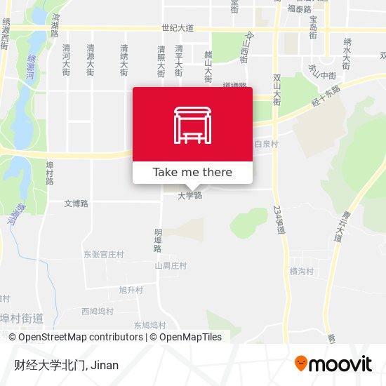 财经大学北门 map