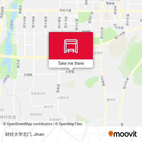 财经大学北门 map