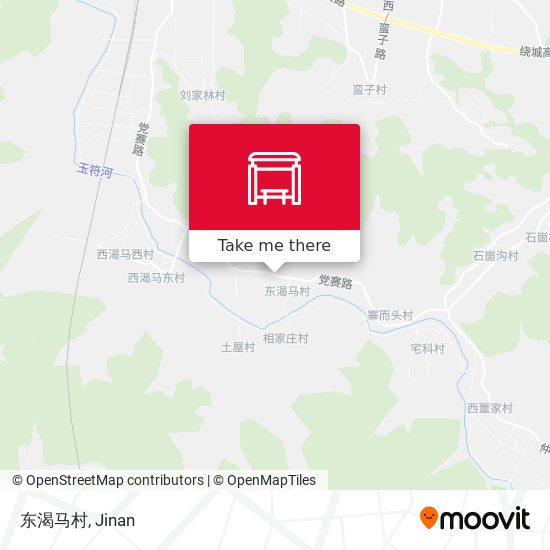 东渴马村 map