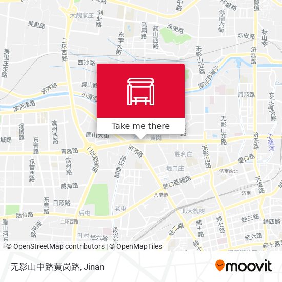 无影山中路黄岗路 map