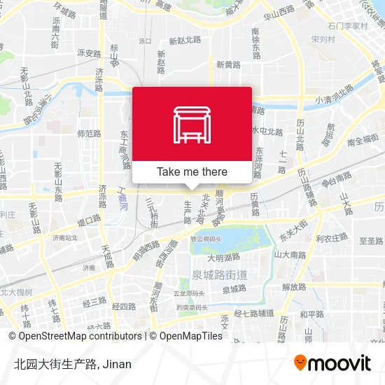 北园大街生产路 map