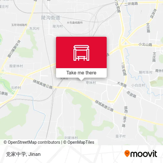 党家中学 map