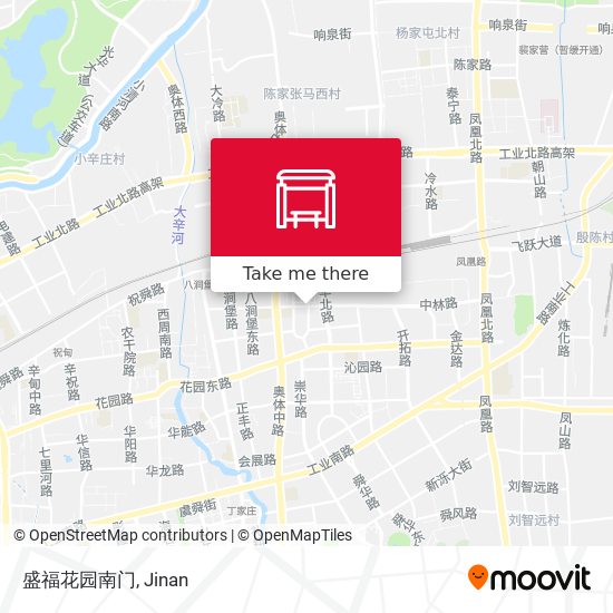 盛福花园南门 map