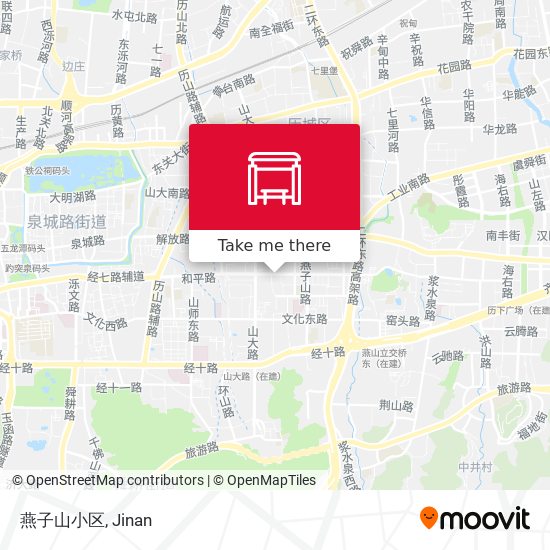 燕子山小区 map