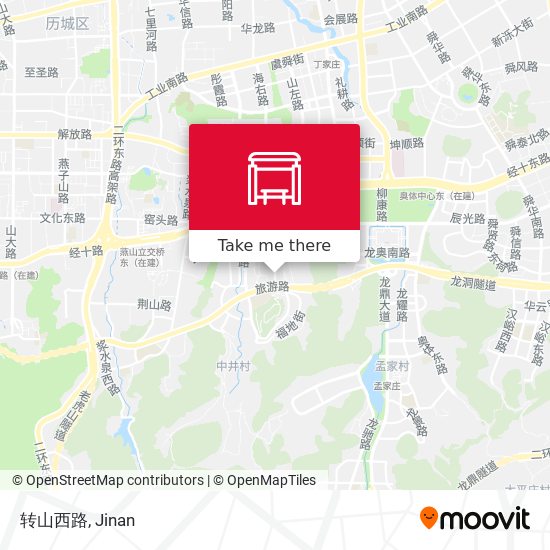 转山西路 map