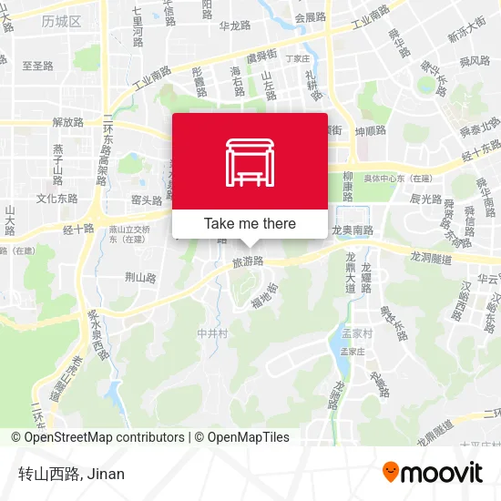 转山西路 map