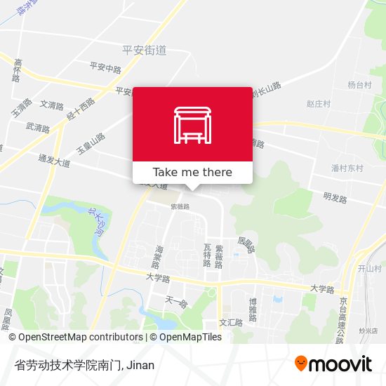 省劳动技术学院南门 map