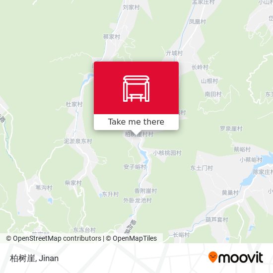 柏树崖 map