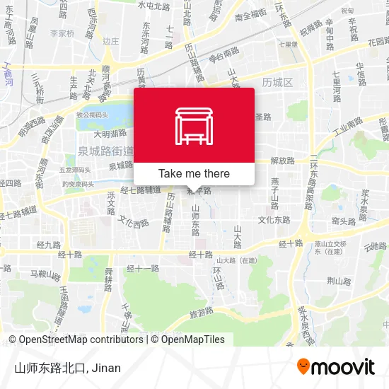 山师东路北口 map