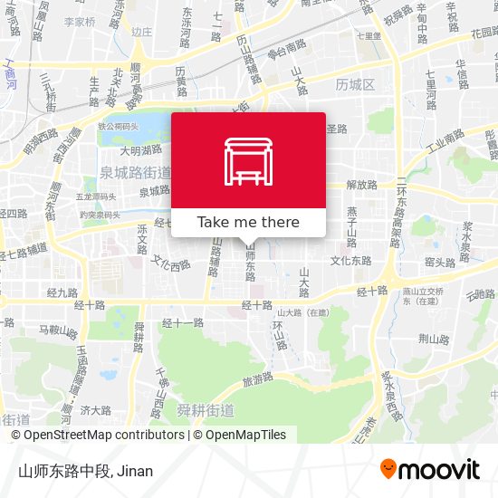 山师东路中段 map