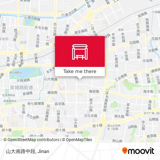 山大南路中段 map