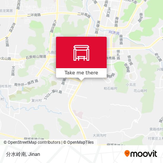 分水岭南 map