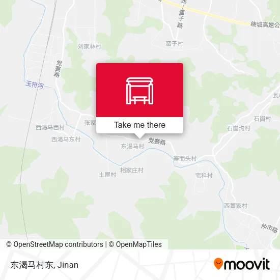 东渴马村东 map