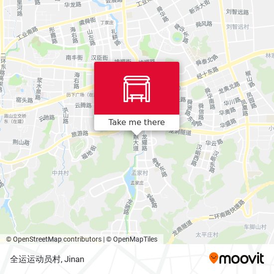 全运运动员村 map