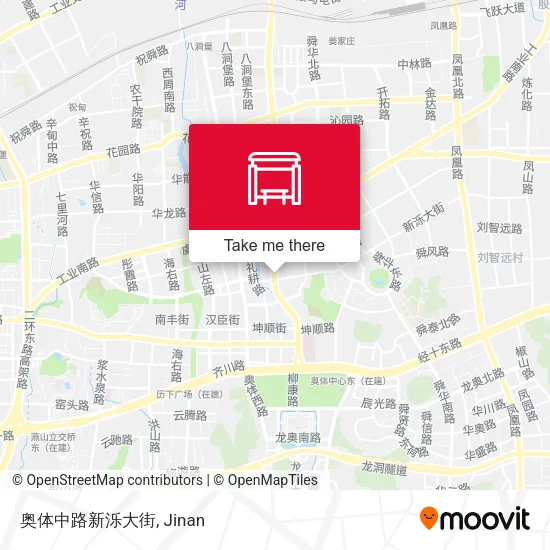 奥体中路新泺大街 map