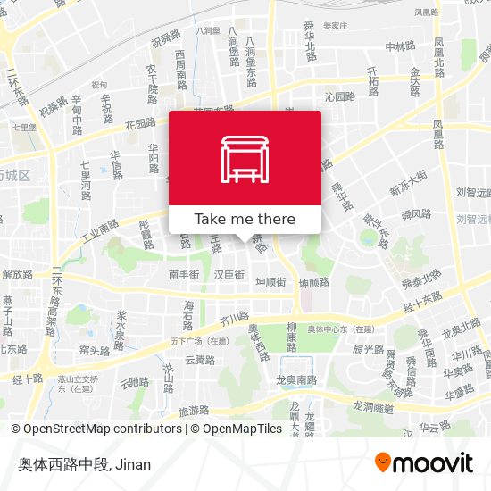 奥体西路中段 map