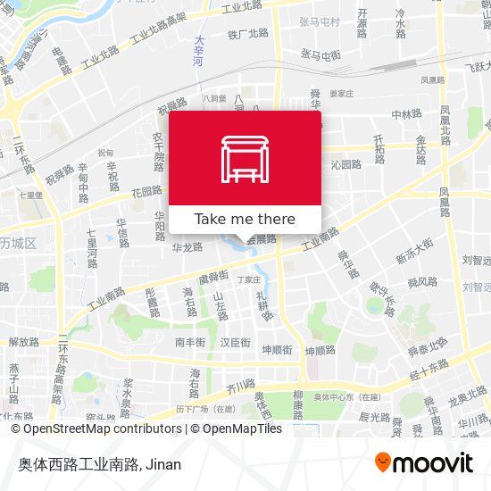 奥体西路工业南路 map