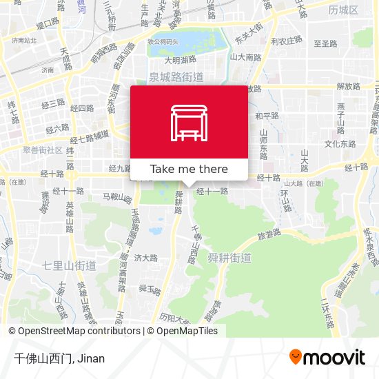 千佛山西门 map