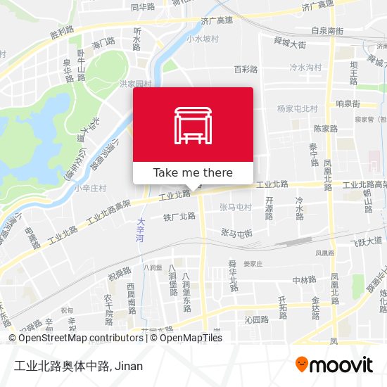 工业北路奥体中路 map