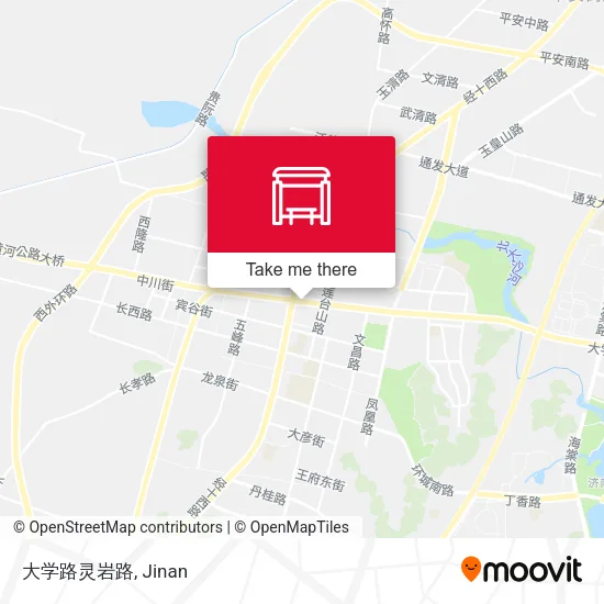 大学路灵岩路 map