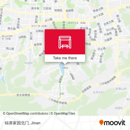 锦屏家园北门 map