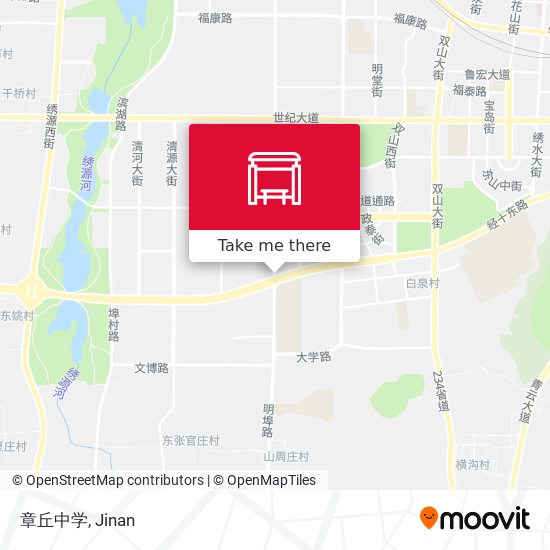 章丘中学 map