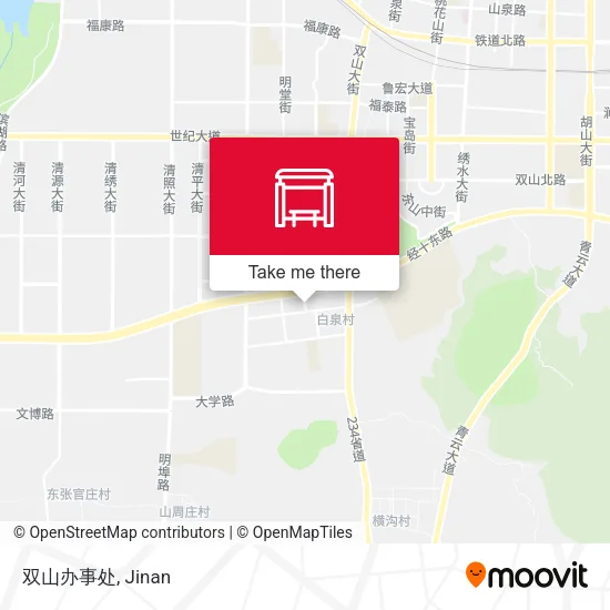 双山办事处 map