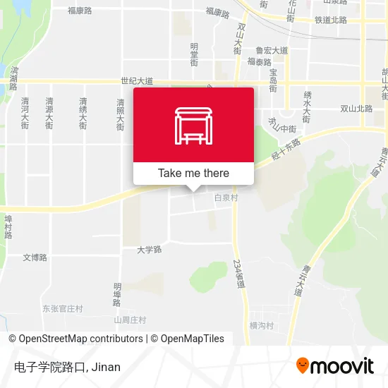 电子学院路口 map