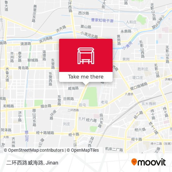 二环西路威海路 map