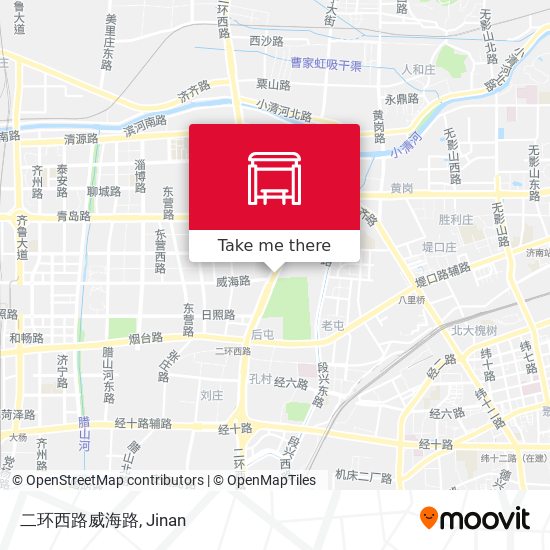 二环西路威海路 map