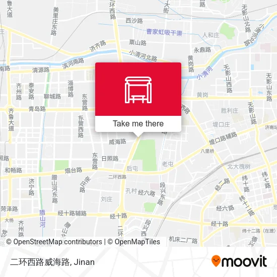 二环西路威海路 map