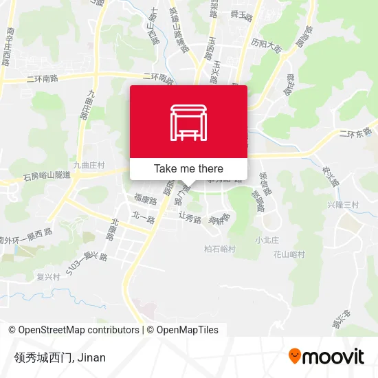 领秀城西门 map