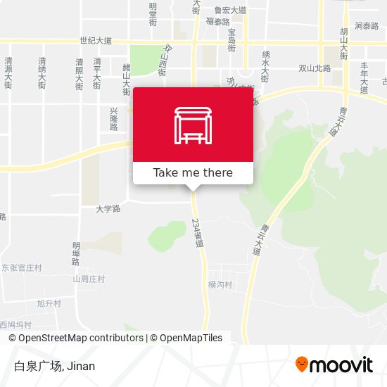 白泉广场 map