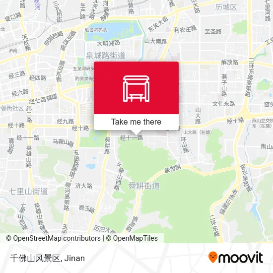 千佛山风景区 map